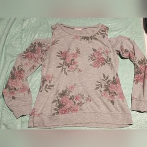 Floral Cut-Shoulder Top